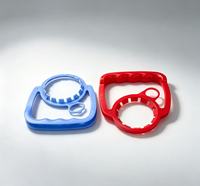 Anneau de transport en plastique anti-pression de 55 mm, PE de qualité alimentaire, poignée multicolore disponible pour l'emballage des seaux d'eau jetables