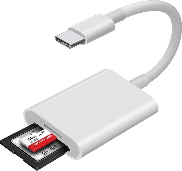 Factory Wholesale 2-in-1 USB C SD Card Reader SD Card Adapter with Dual Slots for iPhone 15 16 Pro iPad Mac MacBook Laptop