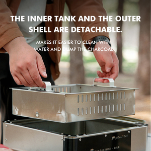 <span class=keywords><strong>Barbecue</strong></span> de style coréen: Teppanyaki de table sans fumée pour usage domestique, camping en plein air et gril à charbon multifonctionnel - Product Image 4