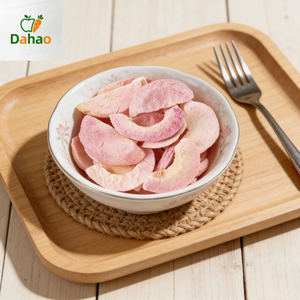 Nouveauté DaHao : Pêches lyophilisées croustillantes au miel, snacks lyophilisés sucrés, fruits secs riches en vitamine C, pêches lyophilisées - Product Image 1