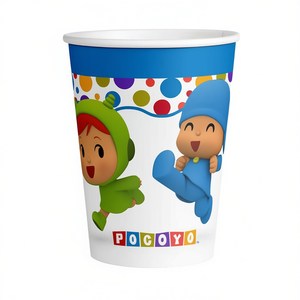 Pocoyo Children's Disposable <b>Paper</b> Cup 250Ml Cartoon <b>Pattern</b> Party Use 80-100 Pcs Pack - Product Image 3