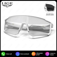 Lunettes intelligentes pour sports de plein air QY-Pro01 avec Bluetooth pour le cyclisme Protection UV Écouter de la musique et passer des appels