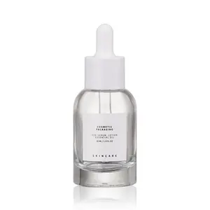 Cosmetic Packaging 30g Pink Pearl White Frosted Green Frosted Glass Essence Oil Bottle 1oz High-end Essence Bottle With Dropper