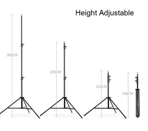 Fábrica de aluminio resistente 3*5M soporte de fondo de fotografía sistema de soporte de fondo ajustable estudio fotográfico profesional - Product Image 4