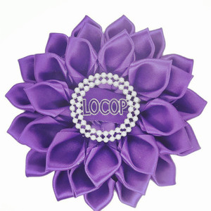 Mignon ton violet dames de cercle de Perfection inspiré à la main maçonnique bijoux LOCOP Satin ruban Corsage broche ruban broche - Product Image 1