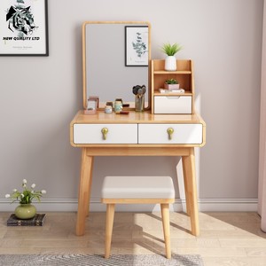 chinese factory cheapest customizable large stock ready to ship mirror dresser new fashion bedroom furniture wood drawer dresser - Product Image 3