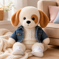 Peluche personnalisée avec design sur mesure pour cadeaux, promotion de marque, objets de collection