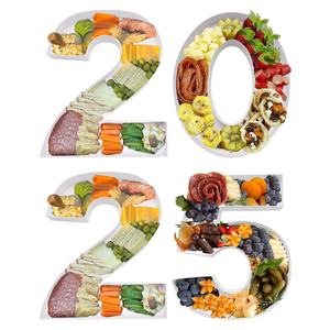 Tarjeta de Año Nuevo y Graduación de Papel Maché Rellenable con Diseño de Dulces y Número 2025 - Product Image 3