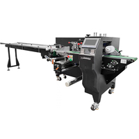 Machine d'emballage horizontale automatique multifonctionnelle SZ-350 à trois soudures latérales avec moteur électrique haute précision pour l'alimentation