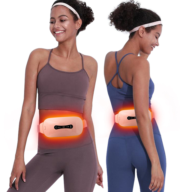 Electric Rechargeable Low Frequency Thermal Waist Heat Body Massage Vibration Slimming Vibrating Belt Waist Massager Belt