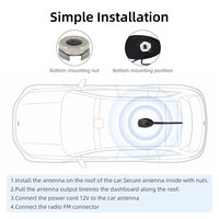 Antenne GPS de suivi de véhicule Beidou 28dBi à gain élevé, antenne de navigation active avec connecteur fileté, prise en charge OEM