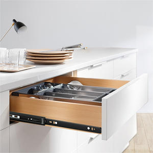 YENUO 重型缓闭抽屉滑轨 12-24 英寸 50 公斤负载 全延伸侧装式 适用于车库和车间 - Product Image 3