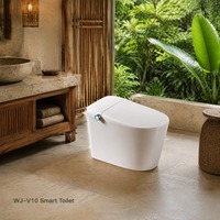 Toilette intelligente de qualité supérieure avec bidet électrique, siège chauffant, capteur, couvercle à chasse automatique et télécommande