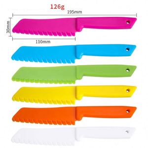 Children's Safe Cooking Chef Kid Nylon <b>Knives</b> Plastic Kitchen <b>Knife</b> Set Children's Fruit <b>Knife</b> Suit - Product Image 5