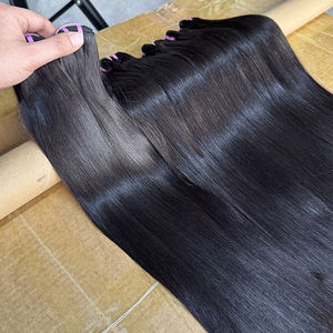 Extensions de cheveux humains lisses et raides, directement de l'usine, cheveux vierges bruts, cuticules alignées, commande en gros pour les vendeurs et les salons - Product Image 6