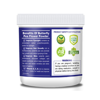 QINSHANTANG certifié bio de qualité alimentaire bleu Matcha et papillon fleur de pois extrait de plantes poudre emballage de tambour