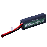 Paket Baterai Mobil RC RacePow Discharge. Baterai Lipo RC 2S 7.4V 100C 5200mAh dengan Casing Keras untuk Mobil RC