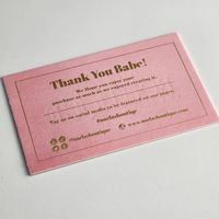 Tarjeta de Agradecimiento Personalizada con Textura de Lujo para Negocios, Tarjeta de Pedido, Tarjeta de Compra, Tarjeta con Relieve