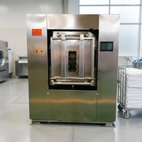 Laveuse-essoreuse électrique 50 kg à commande indépendante double face, barrière sanitaire, entièrement automatique, pour clients médicaux mondiaux