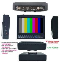 7-Zoll-HD-IPS-LCD-Bildschirmmonitor DVBS/S2/T/T2/C/AHD/UTC 8MP Kombi Digitaler Satellitenfinder mit 7,4V/5Ah Li-Akku KPT-701S/T+