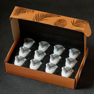<span class=keywords><strong>Set</strong></span> di Tazze <span class=keywords><strong>da</strong></span> <span class=keywords><strong>Caffè</strong></span> in Ceramica Stile Medio Orientale Jukaiwtec, 6 o 12 Pezzi, 70ml, con Vassoio e Confezione - Product Image 5