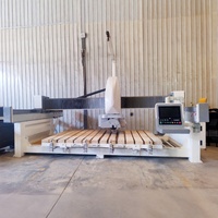 Machine de découpe de pierre à guillotine de comptoir CNC 5 axes pour marbre, pierre naturelle, brique et pierre de pont