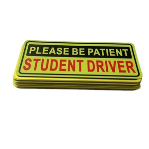 Autocollant de pare-chocs en PVC de luxe personnalisé, écologique, imprimé UV, forme irrégulière, finition brillante, auto-adhésif, cadeau promotionnel pour - Product Image 1