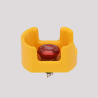 22mm trou de montage cercle couvercle de protection interrupteur à bouton poussoir d'urgence avec accessoires de Protection en plastique couleur jaune