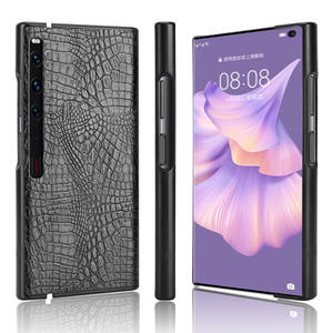 Funda plegable de cuero PU de piel de cocodrilo de lujo para <span class=keywords><strong>Huawei</strong></span> <span class=keywords><strong>Mate</strong></span> <span class=keywords><strong>Xs</strong></span> 2 7,8 "funda dura <span class=keywords><strong>mate</strong></span> frontal + trasera para teléfono - Product Image 2