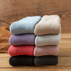 Calze da neve pesante invernale in <span class=keywords><strong>lana</strong></span> pesante da <span class=keywords><strong>donna</strong></span> calze da dormire in pile calze scaldasalviette - Product Image 2