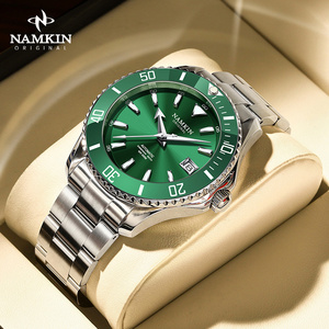 1Customized Luxury Men's Stainless Steel Mechanical Watch Water Resistant Pointer Dial <b>Chronograph</b> Fashion Hangzhou Movement - Product Image 2