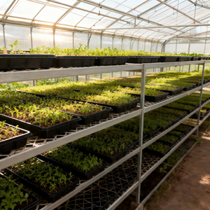 Khay ươm giống thủy canh nhựa PP đen, hình chữ nhật, bền, tái sử dụng, dùng một lần, kích thước 1020 - Product Image 6