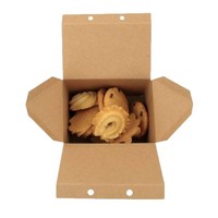 Boîte d'emballage alimentaire transfrontalière en papier kraft pour Noël, modèle petite maison, pour bonbons, biscuits, pâtisseries, Jinhua Modèle 000002