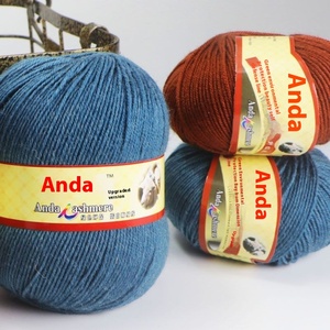 स्टॉक ऊन कश्मीरी मिश्रित 4-प्लाई धागा 212 बॉल हाथ से बुना हुआ कोट स्वेटर पैंट के लिए हाथ से बुना हुआ किट - Product Image 5