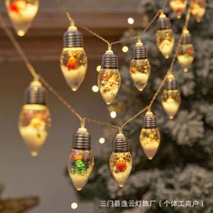 Nuevas Luces de Navidad LED Solares a Prueba de Agua IP67 con Batería de Botón, Decoración de Árbol de Navidad con Papá Noel y Muñeco de Nieve, Modelo 823 - Product Image 6
