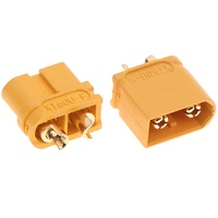 Connecteur banane plaqué or XT60U 30A 3,5 mm, connecteur mâle vers femelle en laiton XT60 pour batterie LiPo de drone RC