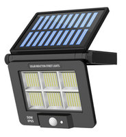 Applique murale solaire à LED pour jardin PIR Motion Sensing New Folding Angle Adjustment Waterproof Charging Remote Control IP65 Plastic LED Lights