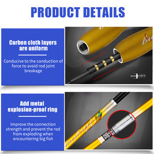 Canne à <span class=keywords><strong>pêche</strong></span> spinning ultra-légère et ultra-fine 37 Action pour <span class=keywords><strong>carpe</strong></span> cruciane - Product Image 3