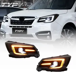 Car Headlights Headlamp Assembly Modified LED DRL Head Lamp Head Light For Subaru Forester 2013-2016