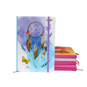 Tùy chỉnh A5 bìa cứng Tạp Chí Nhật Ký máy tính xách tay kinh doanh sinh viên thiết kế đàn hồi may vòng chất kết dính Made Offset in da - Product Image 6