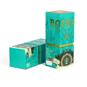 Wholesale High Quality Luxury Large Black Custom Logo Paper Box Cardboard Packaging Box Wine Boxes
