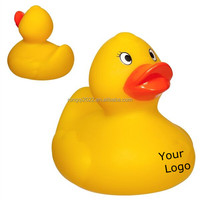 Canard de course lesté promotionnel imprimé personnalisé Canard de course jaune flottant droit avec logo
