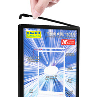 A5 Boîte à LED double face Rechargeable Table Menu Board Desktop Led Light Box Display Rack