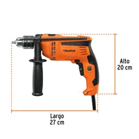 Marteau perforateur électrique professionnel 1/2" 600W TRUPER PRO, boîte à outils de perçage 2