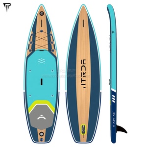 Planche à pagaie <span class=keywords><strong>gonflable</strong></span> JTRDA double couche de <span class=keywords><strong>11</strong></span> <span class=keywords><strong>pieds</strong></span>, fabrication chinoise, capacité 250 kg, pour lacs et rivières, 1 accessoire inclus - Product Image 4
