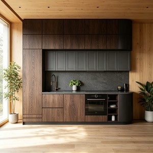 Gabinetes <span class=keywords><strong>de</strong></span> Cocina <span class=keywords><strong>de</strong></span> Madera Contrachapada, Diseño Simple <span class=keywords><strong>y</strong></span> Práctico, Alta Relación Calidad-Precio <span class=keywords><strong>y</strong></span> Durabilidad - Product Image 4