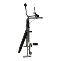 Banc de musculation multifonctionnel en métal pour l'intérieur, réglable, pour la musculation, la presse à haltères, l'équipement d'entraînement de force