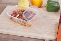 Conteneur alimentaire jetable en plastique PP de 750 ml avec couvercle