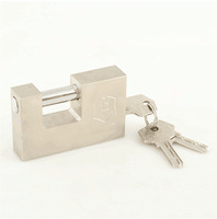 Cadenas rectangulaire antivol à ouverture horizontale, avec cylindre de sécurité de niveau B, antirouille et étanche, pour portail d'entrepôt