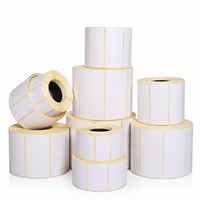 Rollo de Etiquetas de Envío Térmicas Directas, Etiqueta Autoadhesiva con Código de Barras, Papel de Etiquetas Térmicas Impermeable para Logística y Almacén